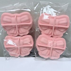 NWT Set of 4 Pink Bow Ice Molds from Target Bullseye Playground Collection